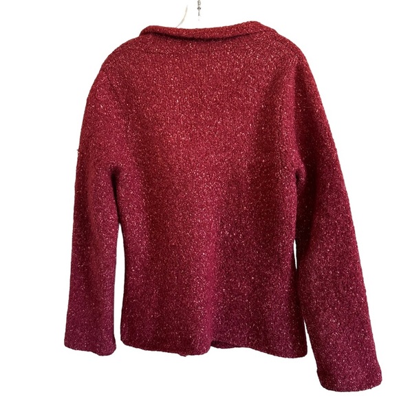 Eileen Fisher Button Front Cardigan Sweater Sz M Alpaca Wool Silk Nylon - Picture 13 of 15